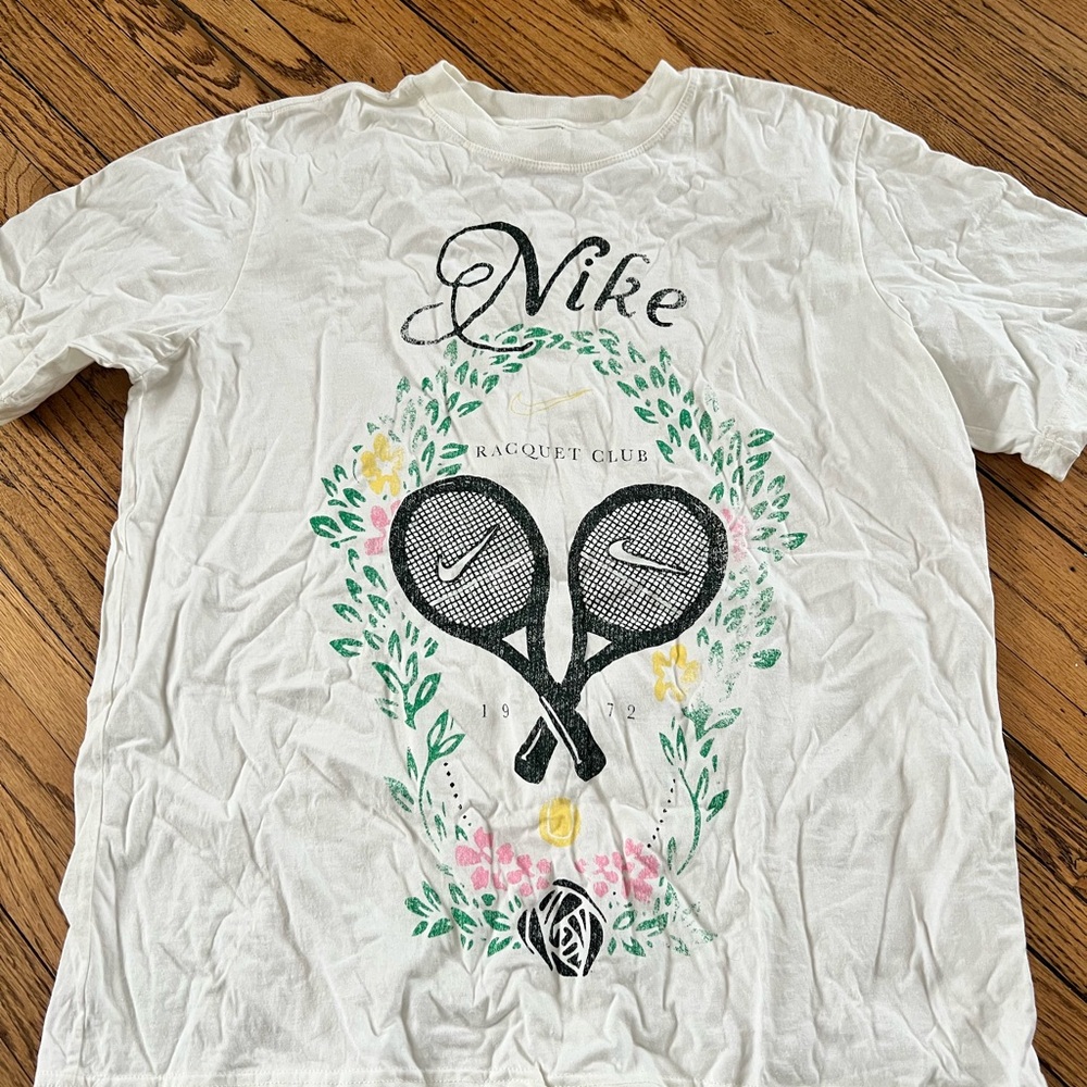 Nike White Tee with Logo